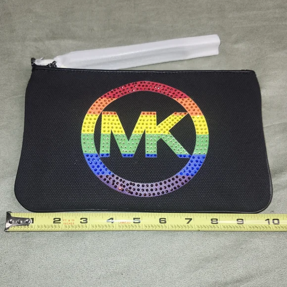 Michael Kors Black Wristlet with Rainbow Logo - Picture 5 of 7